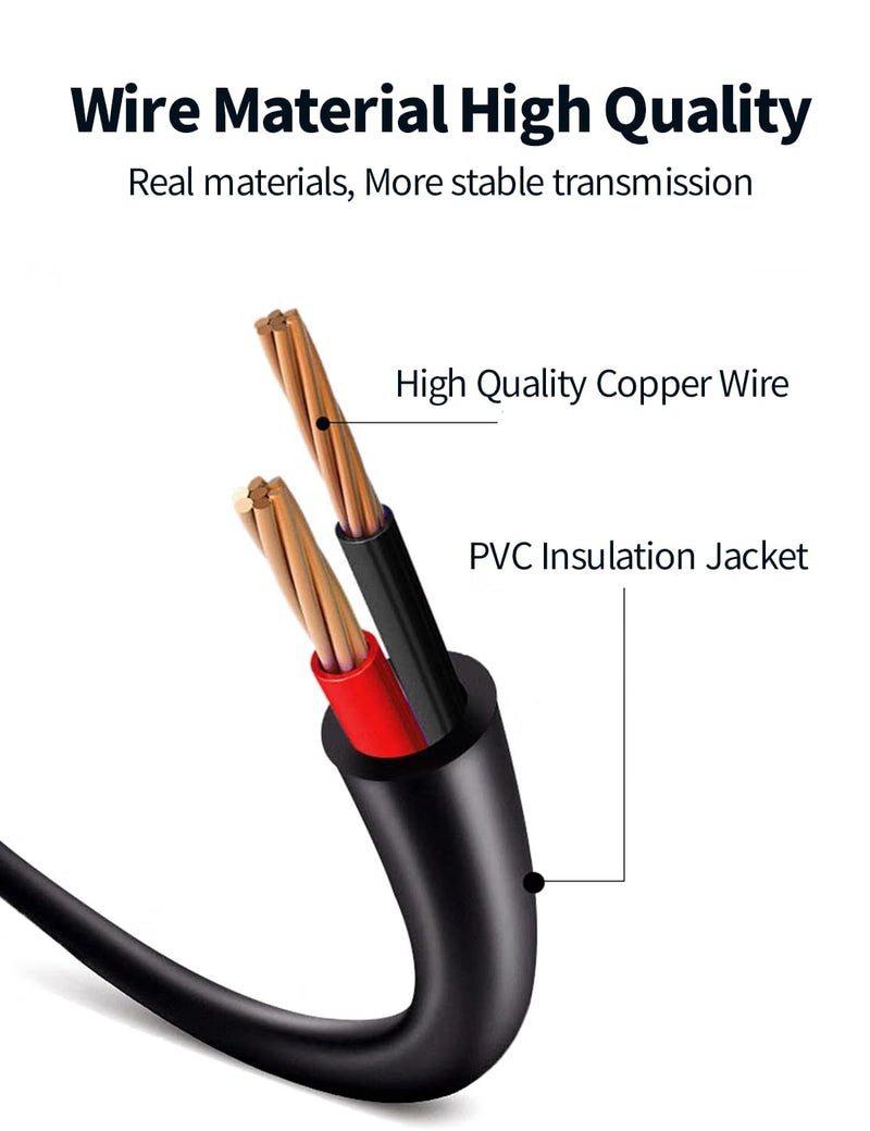 Tonton ã€2 Packã€‘ Tonton Power Extension Cable 33ft 10M 2.1mm x 5.5mm Compatible with 12V DC Adapter Cord for CCTV Security Camera IP Camera Standalone DVR(Black) - Image 4